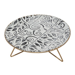 Soporte de pastel de Metal elegante y resistente niquelado duradero de alta calidad, diseño elegante para bodas, fiestas y exhibiciones de postres - Product Image 4