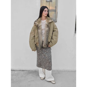 Parka de Invierno para Mujer Fireladyfur, 90% Plumón de Ganso, Cuello de Piel de Zorro, Estilo Retro Casual Urbano, Tejido Resistente al Viento - Product Image 3