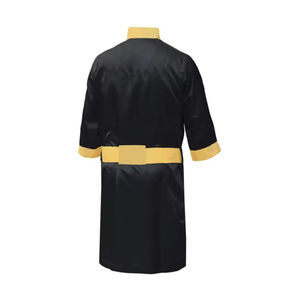 Bata de Boxeo de Satén con Logotipo Personalizado Estampado en la Parte Delantera para Adultos, de Secado Rápido, Ligera, Transpirable, Unisex, de una Sola Pieza - Product Image 6