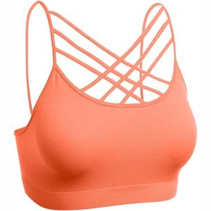 Soutien-gorge de yoga de gymnastique pour femmes de haute qualité entraînement athlétique Fitness soutien-gorge de sport push-up Style brassière grande taille confort maximal - Product Image 4