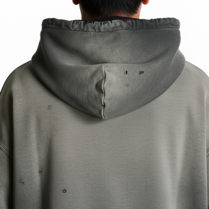 เสื้อฮู้ดซิปบ็อกซี่โอเวอร์ไซส์ใส่ได้ทั้งชายและหญิงเสื้อฮู้ดมีซิปมีฮู้ดแบบรูดซิปออกแบบได้ตามต้องการ - Product Image 4