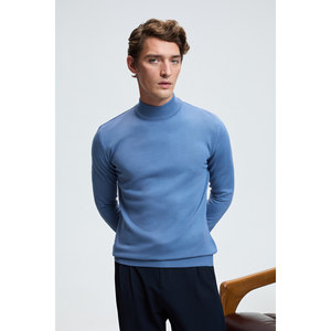 Pull en tricot à col roulé mi-haut pour homme GRIMELANGE REBEL, coupe ajustée basique - Product Image 1