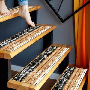 Printed Rug: Modern Kilim Design, Machine Washable, Vibrant Colors,Step Rug - Product Image 2