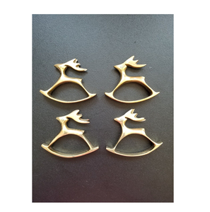 Porte-serviettes de luxe en laiton rond de style moderne pour la décoration de table à manger de fête d'anniversaire de Noël à qualité durable - Product Image 2