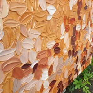 Décoration murale moderne en blocs de bois 3D Design abstrait élégant Style Art déco Vert pour le salon Peinture décorative de mariage Art - Product Image 2