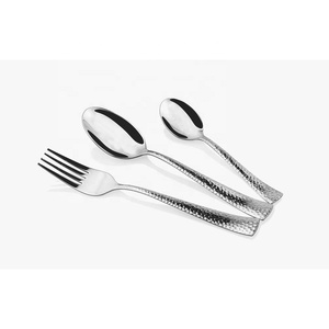 Logo de couleur personnalisé brillant, hôtel de luxe, mariage, vente chaude, Design plat moderne, couteaux à Long manche et cuillère fourchette ensemble de couverts - Product Image 2
