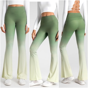 Leggings Scrunch Butt para mujer, conjunto de sujetador deportivo con estampado negro, leggings de yoga de secado rápido sin costuras con efecto Tie Dye para mujer - Product Image 4