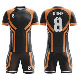 2025 Venta al por mayor de alta calidad de diseño personalizado y logotipos de secado rápido 100% poliéster uniforme completo de fútbol unisex con sublimación de impresión - Product Image 3