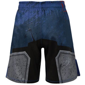 Pantalones Cortos de MMA para Hombre, Ligeros, Elásticos en Dos Direcciones, Pantalones Cortos de Gimnasio con Panel Elástico en el Entrepierna, Duraderos, para Entrenamiento de Artes Marciales y Combate - Product Image 3