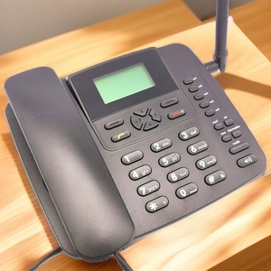 4G โทรศัพท์ไร้สาย Landine 4G โทรศัพท์ไร้สายตั้งโต๊ะแบบถาวร1sim FM โทรศัพท์ไร้สายติดตั้งกับ LCD สี2.4นิ้ว - Product Image 1