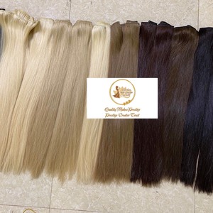 Extensiones de cabello de trama alineada con cutícula dibujada doble de Vietnam Company 100% Remy Virgin Human Natural Wave Precio - Product Image 5