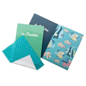 Serviette promotionnelle personnalisée avec carte postale dioptrique, merchandising sur mesure - Product Image 2