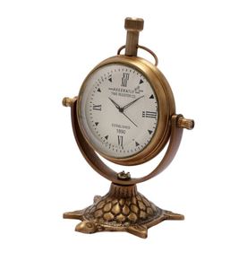 Reloj de mesa de latón con base en forma de tortuga de latón AK en pieza única con acabado pulido para decoración de mesa/Decoración de escritorio de oficina - Product Image 2