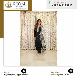 Pantalon Kurti en coton de créateur avec Chanderi Cotton Dupatta Design le plus populaire pour mariage et fête en Inde - Product Image 6