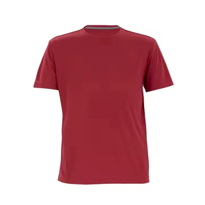 T-shirt basique en coton avec logo personnalisé, t-shirt uni pour homme, tissu doux, haute qualité, vente en gros - Product Image 1