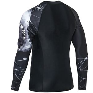 2025 último estilo hecho a medida para hombres Rash Guard protectores de alta calidad con características Anti-UV y transpirables logotipo personalizado - Product Image 4
