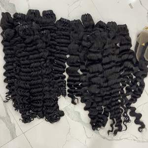 ผมต่อผมมนุษย์บริสุทธิ์ผมลอนแบบตรงผมลอนเวียดนามเรียงเหมือนผมตรงจากโรงงานทอ - Product Image 1