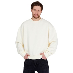 Sudadera de Algodón de Gran Tamaño para Hombre, Jersey de Cuello Redondo, Manga Larga, Informal, Cálido, para Invierno - Product Image 1