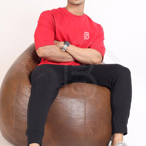 เสื้อยืดผู้ชายขนาดใหญ่กว่าปกติลาย280 GSM พิมพ์โลโก้แบบกำหนดเอง - Product Image 4