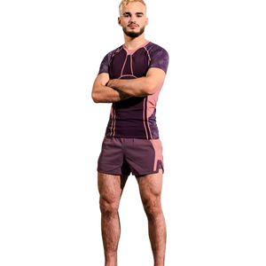 Traje de Baño con Protección Solar UPF 50, Logotipo Sublimado, Traje de Baño Deportivo, Rashguard de Surf, Manga Corta, OEM, Secado Rápido - Product Image 1