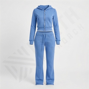 Chándal Deportivo Vintage con Capucha para Mujer, Diseño Personalizado OEM 2025, Manga Larga, Estilo Informal, Sublimación, Patrón Sólido - Product Image 1