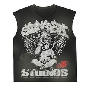 Camisetas sin Mangas de Alta Calidad, Algodón Suave, Lavado Ácido, Logotipo Personalizado, Estilo Hip Hop Urbano, Camiseta sin Mangas Vintage para Hombre - Product Image 6