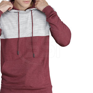 Sweat à capuche décontracté pour homme en coton tricoté 100 % écologique et respirant avec poche, coupe classique, idéal pour l'hiver - Product Image 3