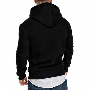 Nuevo último estilo sudaderas con capucha de color sólido para hombres personalizado transpirable básico algodón mezclado precio al por mayor sudaderas con capucha para hombres - Product Image 5