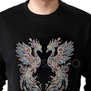 เสื้อสเวตเชิ้ตพลอยเทียมสำหรับผู้ชายเสื้อสเวตเชิ้ตสำหรับผู้ชายดีไซน์ตามสั่ง - Product Image 5