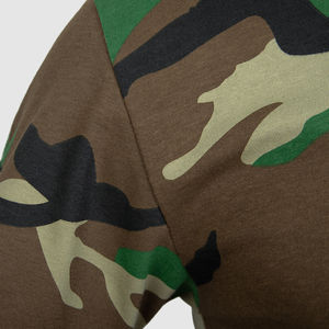 Camisetas azules de media manga para hombre, camisetas informales de camuflaje, camisetas de entrenamiento táctico camufladas personalizadas - Product Image 3