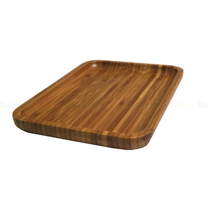 BFKT001-Minimalist 17x12cm Bamboo Storage Tray Rectangle Cutlery Organizer and Utensil/Silverware Tray for <b>Table</b> for <b>Parties</b> - Product Image 1