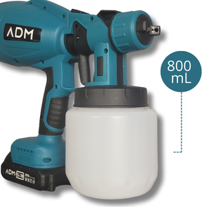 ADM Spruzzatore di vernice cordless 21V con 2 batterie al litio, SKU: 537 - Product Image 6