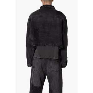 Veste et manteau en jean déchiré oversize pour homme Veste en jean déchiré oversize à la mode et tendance pour homme - Product Image 3