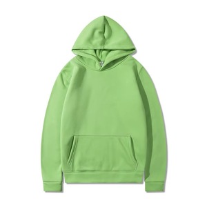 Venta al por mayor 240GSM Sudadera con capucha de tela de lana de gran tamaño impresión de transferencia personalizada con logotipo unisex en la parte delantera para los hombres - Product Image 5