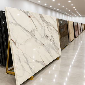 เคาน์เตอร์ควอทซ์ Super vein calacatta และโต๊ะเครื่องแป้งดีไซน์ทันสมัยความหนา20/30มม. ทนทาน - Product Image 5