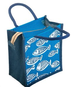 Natural <b>Jute</b> Carry Tote with Custom Logo Print and Contrast Panel Reusable Handheld <b>Bag</b> for Brand Promotions and <b>Gift</b> <b>Bag</b> - Product Image 5