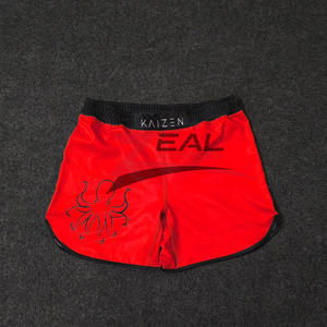 กางเกงขาสั้นเอวยางยืดกางเกงขาสั้น BJJ ทำจากปากีสถานกางเกงขาสั้นสำหรับต่อสู้พิมพ์ลายซับลิเมชันสำหรับงานตามสั่ง - Product Image 1