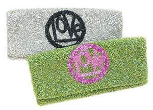 Pochette perlée fermeture éclair de style vintage avec broderie - Product Image 3