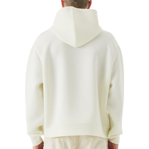 Streetwear personnalisé Sérigraphie French Terry Basics Sweat à capuche brodé en 60 coton 40 polyester 500gsm - Product Image 4