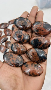 Venta al por mayor AAA grado pulido a mano Marconi obsidiana cabujón piedra preciosa curativa Natural joyería personalizada fabricación certificada por terceros - Product Image 3