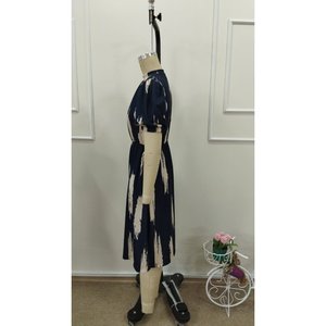 Vestido Midi Estampado de Manga Corta y Cuello Alto para Mujer, Elegante y Casual para Uso Diario, Modelo 32694 - Product Image 6