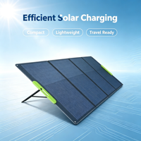 Panneau solaire portable 300W, chargeur solaire MONO pliable haute efficacité IP67 étanche pour camping-car et station d'alimentation