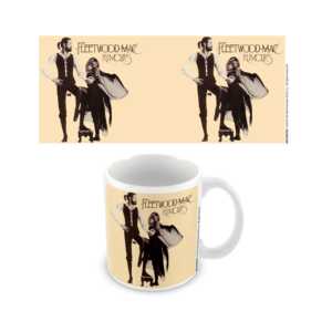 Taza de gres Fleetwood Mac Rumours, apta para microondas y lavavajillas, estilo vintage moderno, estampada, regalo de jubilación, cuchara incluida - Product Image 4