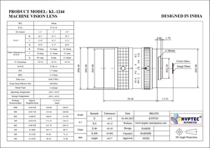 Objectif de vision industrielle de 50 mm avec 25 mégapixels et objectif de format 1,1 pouces pour les caméras industrielles, la mesure et le traitement de la vision - Product Image 6
