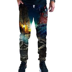 Pantalones Deportivos Sublimados de Calle, 450GSM, Felpa de Poliéster, Pantalones Deportivos Estampados, Proveedor de Fábrica con Etiqueta Privada OEM Personalizada - Product Image 2