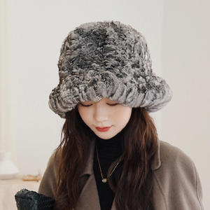 <b>Women</b> soft luxury fur <b>bucket</b> <b>hat</b> winter <b>hat</b> cozy plush warm stylish street fashion accessory trendy elegant casual headwear - Product Image 2