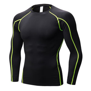 Vêtements de sport Rash Guard MMA OEM personnalisés, chemises, shorts et leggings respirants, manches longues sublimées, UPF50+ - Product Image 1