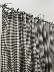 Custom-Size Dark <b>Green</b> Solid Linen Rod Pocket <b>Curtain</b> Panel Stonewashed Extra Long Hotel Windows Modern Style All-Season - Product Image 2