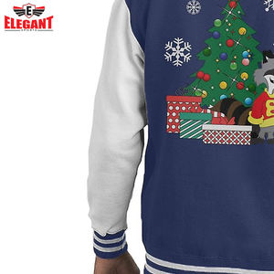 Custom Christmas Varsity Jacket for <b>Men</b> Lightweight Canvas with Wool Body and Full Sleeves Elegant Sports Wear - Product Image 5