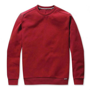 เสื้อสเวตเตอร์แบบสวมหัวพิมพ์ลายสีพื้นผ้าฝ้าย100% ขนแกะธรรมดาสำหรับฤดูหนาวโลโก้ที่กำหนดเองได้ - Product Image 4